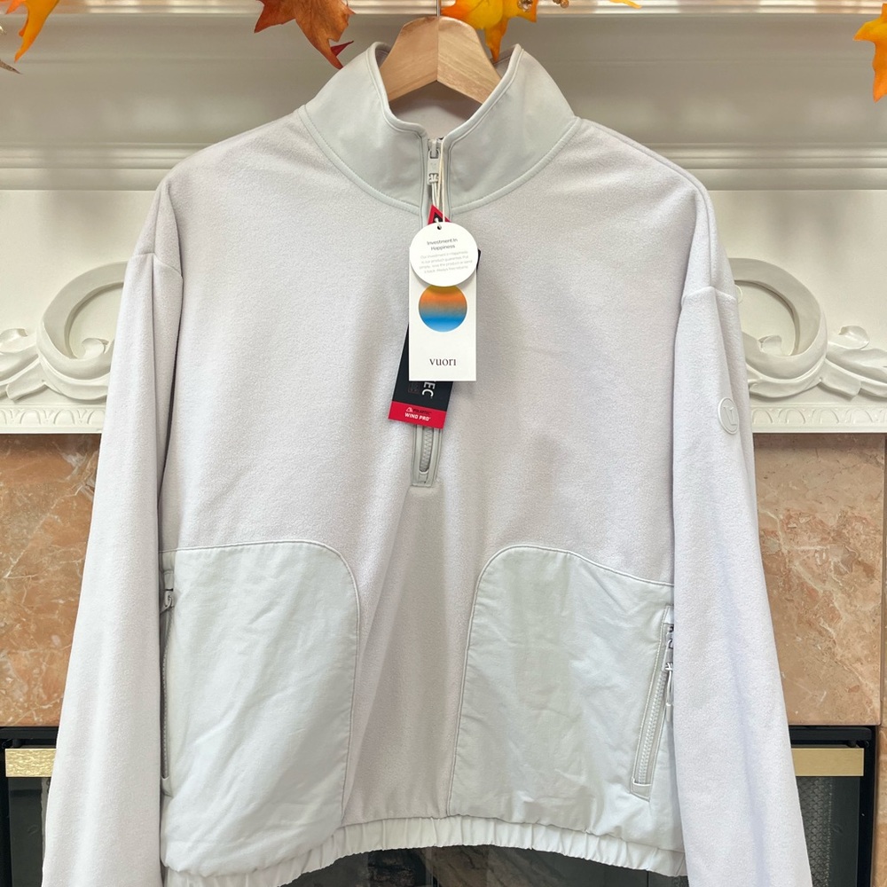 NWT | Vuori Aspen Half Zip in Salt - Picture 2 of 8